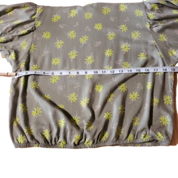 Thereabouts Sea Spray Floral Girls Top - 2XL - Picture 6 of 10